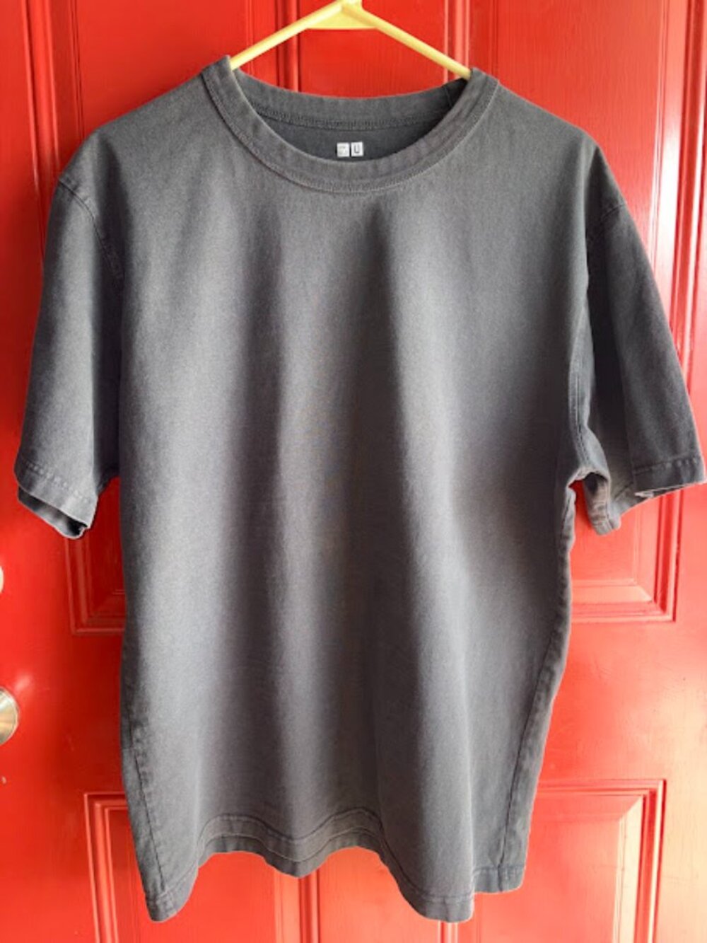 Men's Uniqlo U T-Shirt - Heavyweight - Dark Grey - Size Large